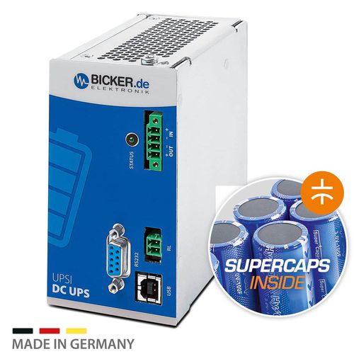 Ondulador UPS DC - UPSI-1208DP2 - Bicker Elektronik GmbH - 12 Vcc / con supercondensador / sobre condensadores