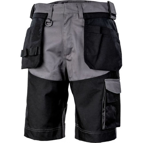 Pantalón corto de trabajo - EXPERT 360° - Albatros - negro / gris / con bolsillo para filtro