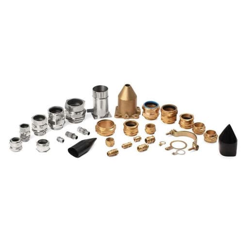 Prensaestopas de latón niquelado - A-1 Electricals - de latón / IP68 / con blindaje CEM