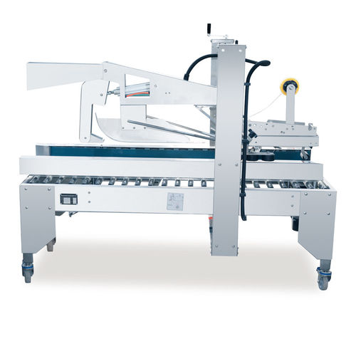 Precintadora de cartón con cuatro solapas - EFX500 - Foshan Aokai machinery Technology Co.,Ltd - cinta adhesiva / automática