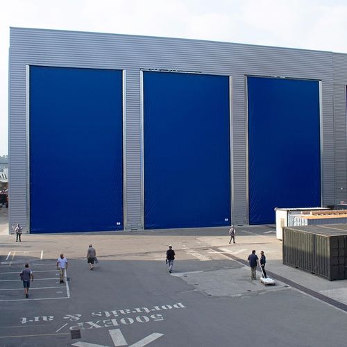 Puerta apilable - SAILDOOR® - Apostoli Daniele srl - de acero galvanizado / de PVC / industrial