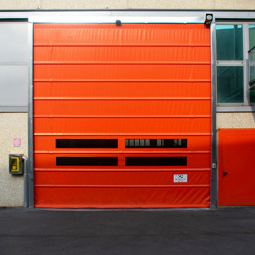Puerta apilable - E12 - Apostoli Daniele srl - de acero galvanizado / de PVC / industrial
