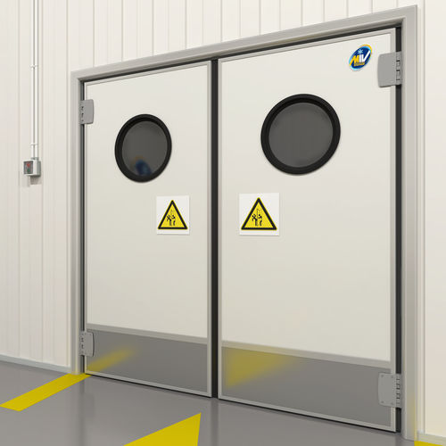 Puerta para cámara frigorífica - To & Fro door - MIV INSULATING SYSTEMS S.R.L. - abatible / con bisagra / pivotante