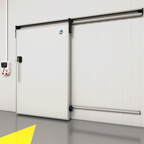 Puerta corredera - 890BT  - MIV INSULATING SYSTEMS S.R.L. - abatible / de acero inoxidable / de aluminio
