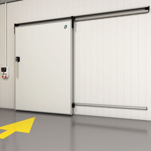 Puerta corredera - 971BT  - MIV INSULATING SYSTEMS S.R.L. - abatible / de acero inoxidable / de aluminio