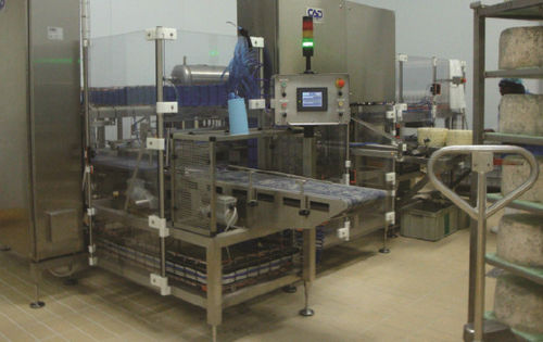 Máquina descortezadora de quesos automática - PFI2 - CAD PROJECT S.R.L.