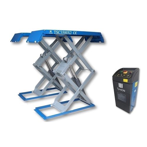 Puente elevador de doble tijera - TSC3500X2 - TyreON BV - 3,5 toneladas / electrohidráulico / electromecánico