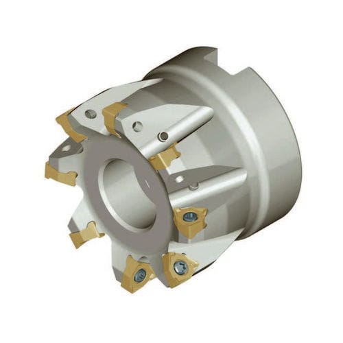 Herramienta de fresado para planear - HMF90 WN04 series - Heikenei - de desbaste / de ángulo / para aleación de acero inoxidable