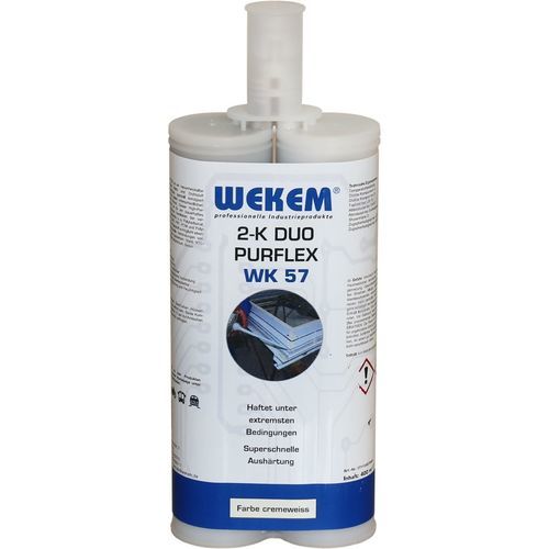 Cola-masilla poliuretano - WK 57-400 - Wekem - bicomponente / para la industria del aluminio / para madera