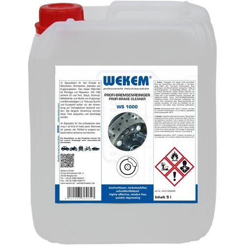 Producto de limpieza a base de solvente - WS 1000 - Wekem