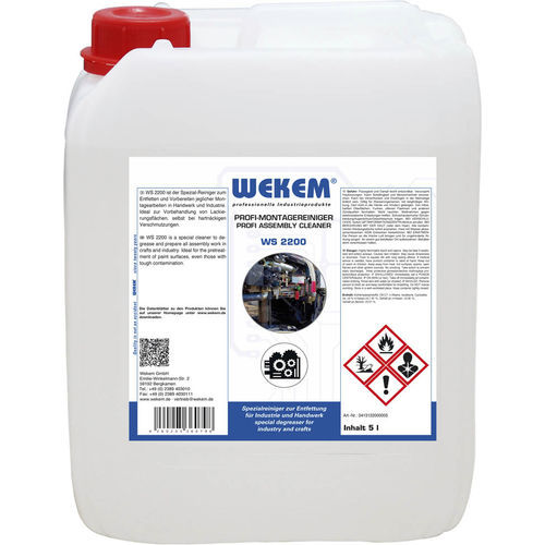 Producto de limpieza a base de solvente - WS 2200-5 - Wekem - de metales / de cerámica / de vidrio