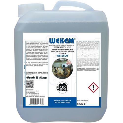 Producto de limpieza para máquinas - WS 2500 - Wekem - de metales / para plástico / para caucho