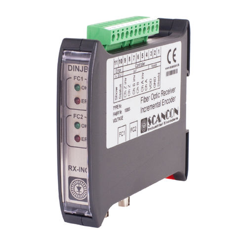 Receptor para fibra óptica - Scancon - de transmisión de datos / en riel DIN