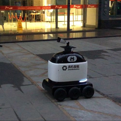 Robot de entrega de comida - RoboDeer - ZhenRobotics - para centro comercial / con ruedas / autónomo