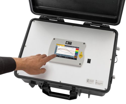 Analizador de aire comprimido - OS 600 - Nitrogenium Innovations Filteration India - de pureza / portátil / con pantalla táctil
