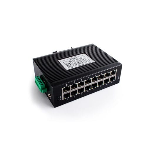 Conmutador Ethernet no administrable - USR-SDR160 - Jinan USR IOT Technology Limited - 10/100BaseT(X) / 16 puertos / para montaje sobre riel DIN