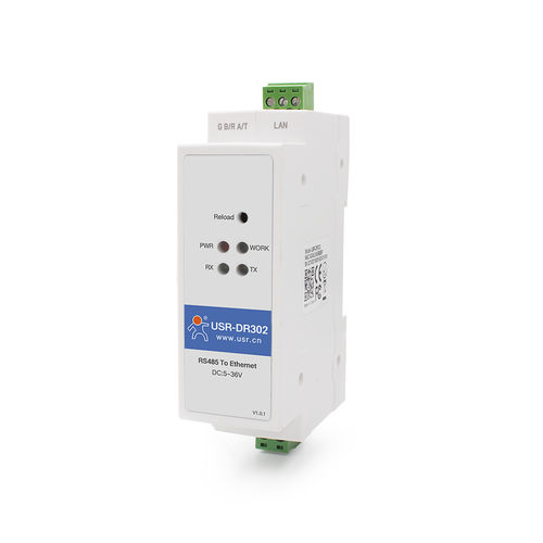 Convertidor en riel DIN - USR-DR302  - Jinan USR IOT Technology Limited - de comunicaciones / digital / Ethernet