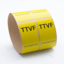 Etiqueta de transferencia térmica - TTVF series - TE CONNECTIVITY - imprimible / adhesiva / de polifluoruro de vinilideno
