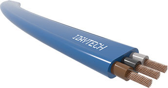Cable eléctrico de alimentación - IZAYTECH - multifilar / plano / de cobre