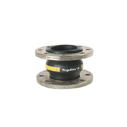 Compensador de dilatación de caucho - TEGUFLEX® P - Trelleborg Expansion Joints - redondo / con brida / para agua