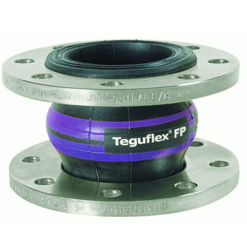 Compensador de dilatación de caucho - TEGUFLEX® W - Trelleborg Expansion Joints - redondo / con brida / para la industria química
