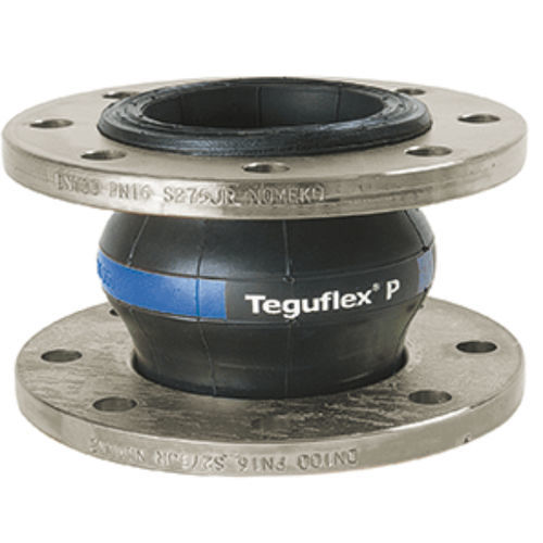 Compensador de dilatación de caucho - TEGUFLEX® P - Trelleborg Expansion Joints - redondo / con brida / para medio abrasivo