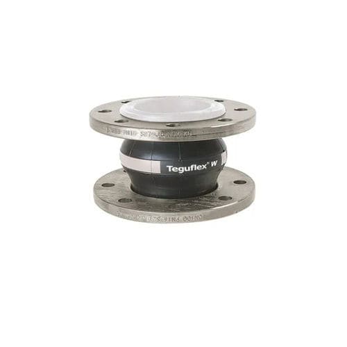 Compensador de dilatación de caucho - TEGUFLEX® W - Trelleborg Expansion Joints - redondo / con brida / para la industria agroalimentaria
