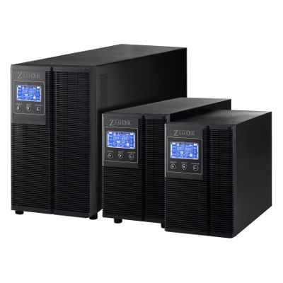 Ondulador UPS de doble conversión - VOLGA series - Zigor - monofásico / con pantalla LCD / de altas frecuencias