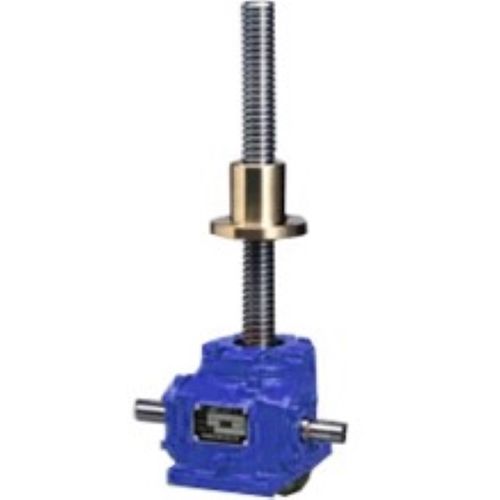Gato de husillo tornillo giratorio - JTA series - Makishinko Co., Ltd. - de husillo de rosca trapecial / con tuerca / de aluminio