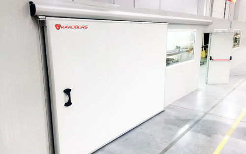 Puerta corredera - Kavidoors - de aluminio / para interior / industrial
