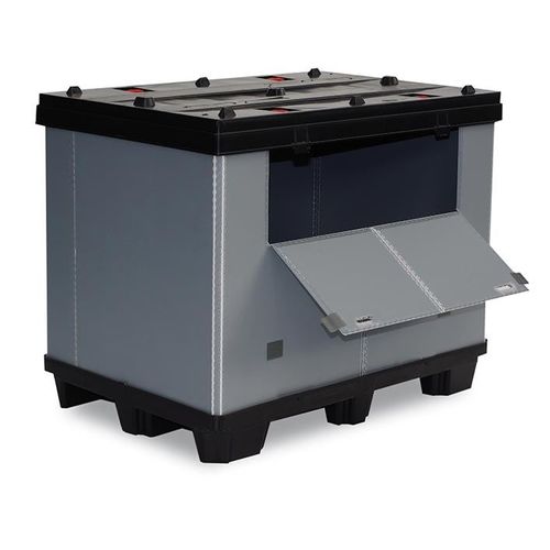 Caja-palé de PP - TP - CMP srl - para almacenamiento / de transporte / plegable
