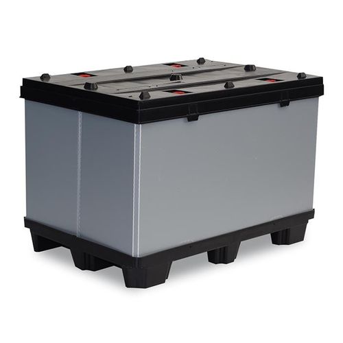 Caja-palé de PP - TP - CMP srl - para almacenamiento / de transporte / plegable