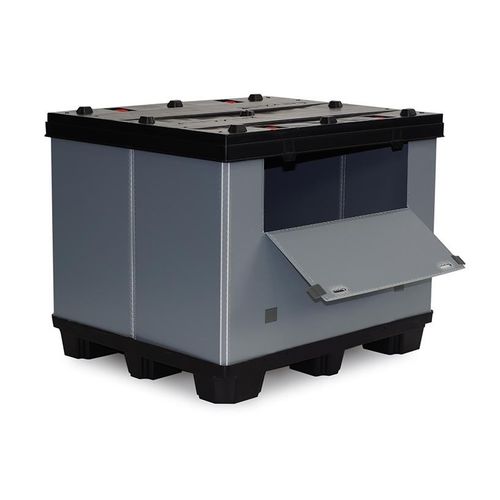 Caja-palé de PP - TP - CMP srl - para almacenamiento / de transporte / plegable