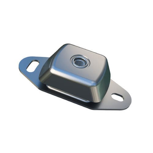 Soporte antivibratorio rectangular - Cushyfloat  - Trelleborg Antivibration Solutions - de metal / de caucho / para bomba