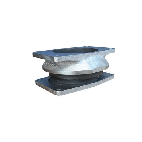 Soporte antivibratorio rectangular - 17-1472 - Trelleborg Antivibration Solutions - de metal / de caucho / para altas cargas