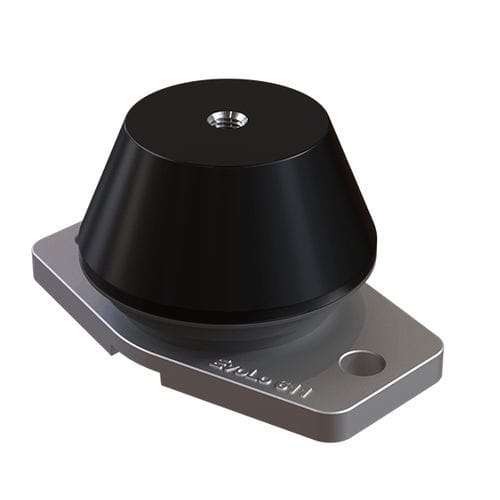 Soporte antivibratorio cilíndrico - Evolo 611 Grade A-D - Trelleborg Antivibration Solutions - de aluminio macizo / de caucho