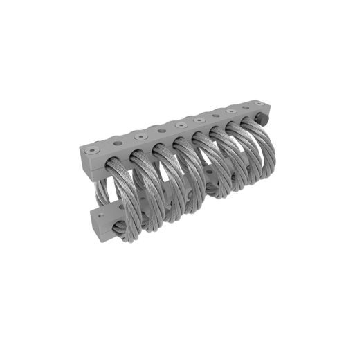 Soporte antivibratorio redondo - WRI - Trelleborg Antivibration Solutions - de acero inoxidable / de hilo de metal / de cuerda