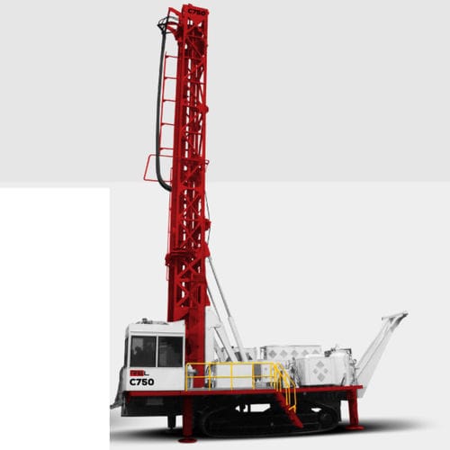 Perforadora de extracción de testigos - C750  - Revathi equipment Ltd - para agujeros de dinamitado / con orugas / autónoma