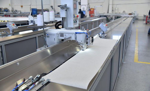 Máquina de coser de tejidos - SM-100-CA - SolarEdge Automation Machines S.p.A. - para tapicería / para tejido pesado / fija