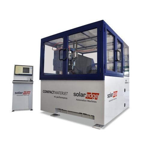 Máquina de corte con chorro de agua abrasivo - SolarEdge Automation Machines S.p.A. - con chorro de agua sin adición de abrasivo / compacta