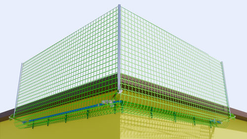Red de seguridad anticaída para obra - Visor U - Visornets