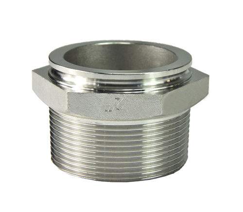 Empalme de acero inoxidable - LUXECASTING INTERNATIONAL GROUP - de latón / roscado / hexagonal
