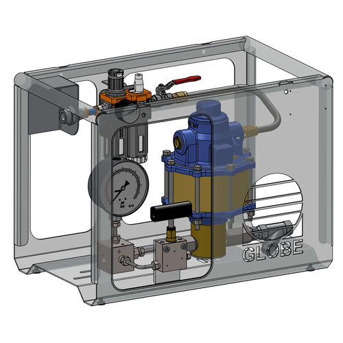 Grupo hidráulico para aplicaciones de alta presión - APU SC10-5 series - GLOBE Airmotors, Test Equipment & Motion Control - de motor neumático / para máquina de ensayos / compacto