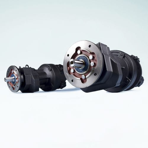 Motor neumático de pistón radial - GLOBE Airmotors, Test Equipment & Motion Control - para altas cargas / ATEX / con reductor