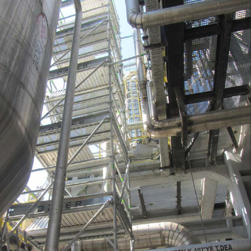 Andamio fijo - UNISCAFF - OZLER FORMWORK AND SCAFFOLDING SYSTEMS - de fachada / modular