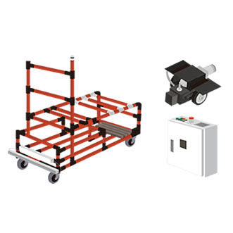 AGV de transferencia - CarryBee Kit - Aichikikai techno system co.,ltd. - para almacén / para aplicaciones automóviles / eléctrico