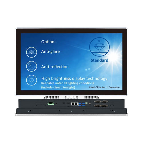 Panel PC de LCD - P series - ipc-core GmbH u. Co. KG - con pantalla táctil capacitiva / 15" / 21,5"