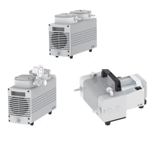 Bomba de vacío de membrana - RV series - SHANGHAI BLUEPARD INSTRUMENTS CO.,LTD - lubricada / de 2 etapas / de gas