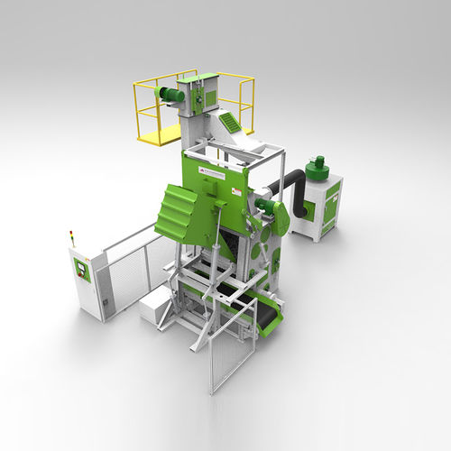 Granalladora de banda - TB-NAW180 - Tongbao Surface Processing Equipment - de tambor / de turbina / para metal