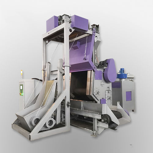 Granalladora de banda - TB-NAW350 - Tongbao Surface Processing Equipment - de tambor / de turbina / para productos a granel
